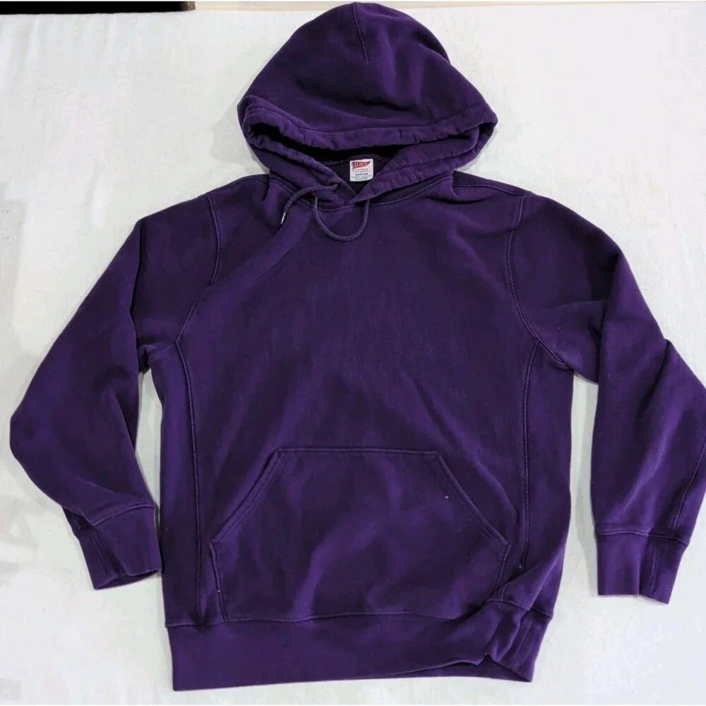 J.Crew Sportswear Purple Hoodie Adult Size Medium Cotton Blend Pullover